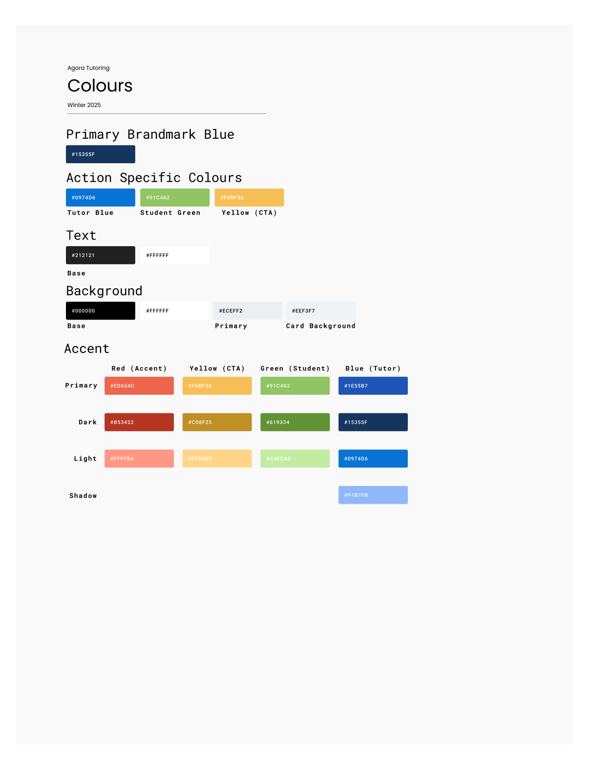 Agora Tutoring Profile Page